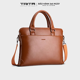 Cặp công sở Trita ( Thời trang nam phong cách đựng vừa laptop 14 inch - Cặp da TCA16 )