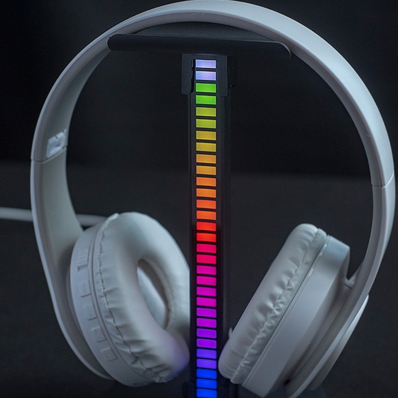 Giá treo tai nghe T12 Led RGB cảm biến âm thanh nháy theo nhạc hàng nhập khẩu