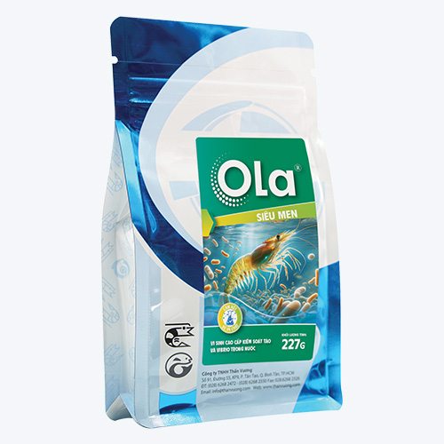 OLA SIÊU MEN: Vi sinh cao cấp kiểm soát tảo và Vibrio, tạo màu nước đẹp cho ao, hấp thu nhanh khí độc