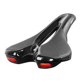 Yên xe đạp WHEEL UP mềm với sạc USB Đèn hậu cảnh báo, Đệm ghế thoáng khí cho Xe đạp đường trường MTB