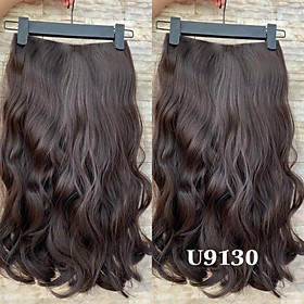 Tóc giả chữ u 3/4 xoăn gợn cao cấp