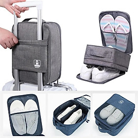 Túi Đựng Giày Dép Du Lịch,Túi Bảo Quản Giày Dép Gắn Vali Du Lịch,Thể Thao Tiện Dụng 3 Ngăn Chống Nước - HENRYSA