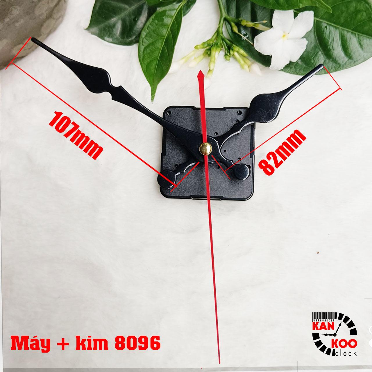 Máy đồng hồ treo tường (KIM TRÔI)- Silent Quartz hiệu 6168s trục đồng dài 15mm (cốt cao 22mm) bảo hành 12 tháng