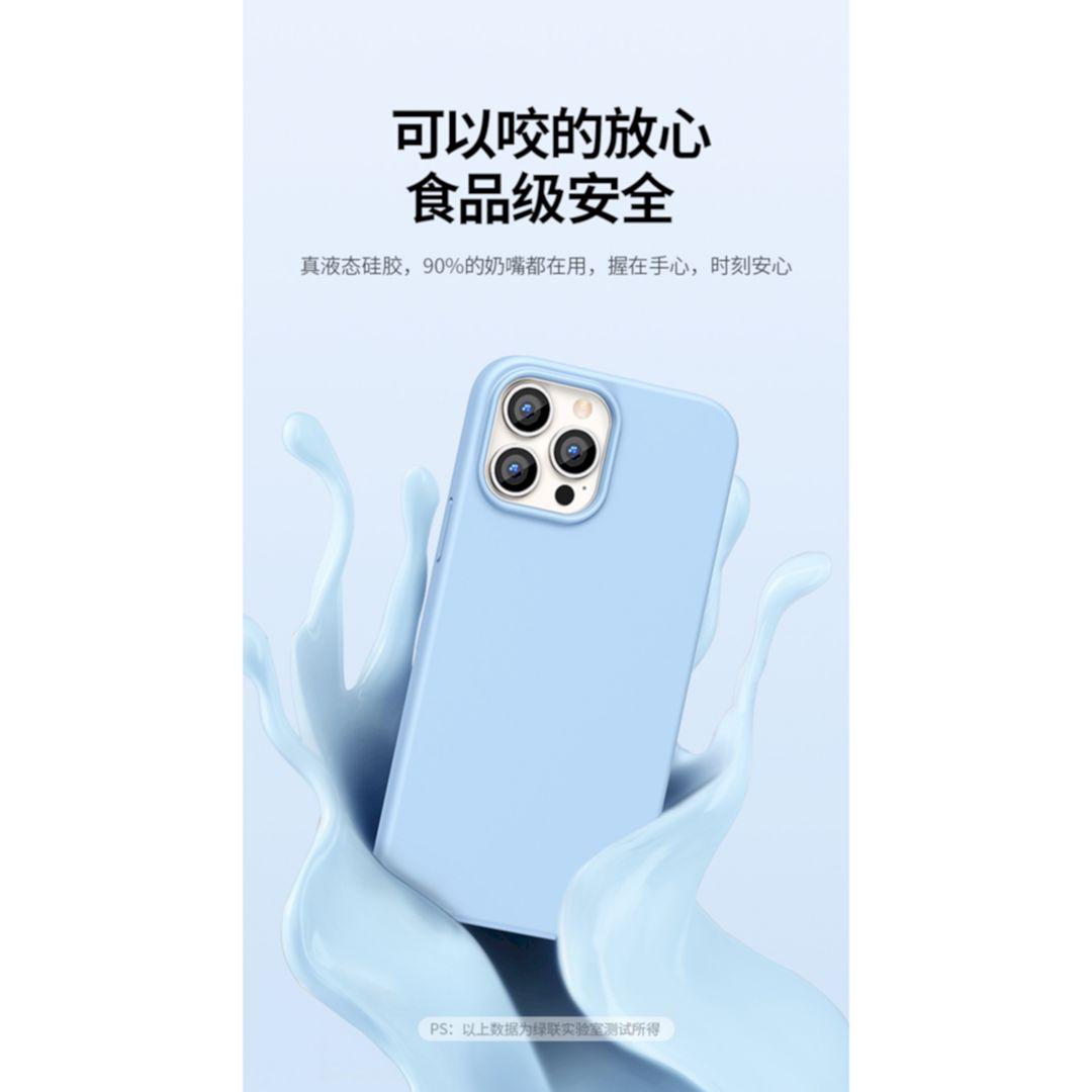 Ugreen UG90257lp544TK Silicone Màu Xanh Ốp lưng Iphone 13 Pro Max 6.7inch - HÀNG CHÍNH HÃNG