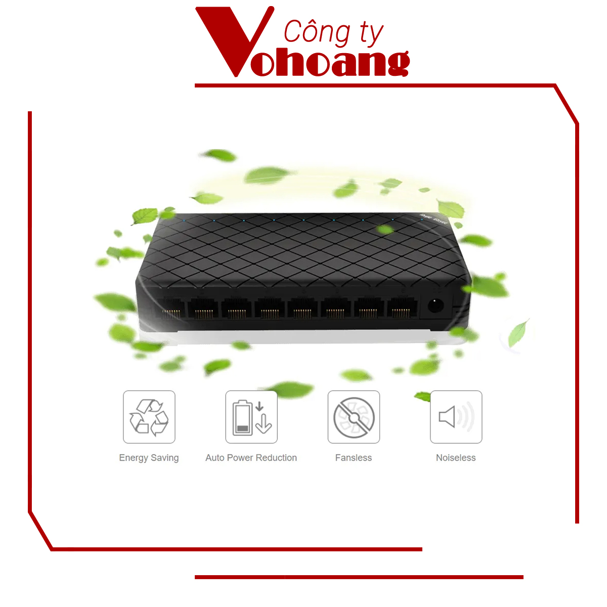 Switch 8 cổng 10/100/1000 BASE-T RUIJIE RG-ES08G - Hàng Chính Hãng