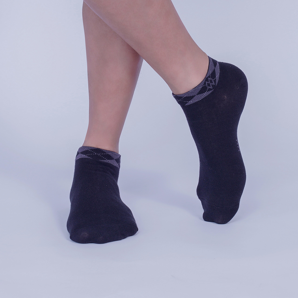 Hộp 5 đôi tất vớ nam cổ ngắn kẻ caro MRM Manlywear - cùng màu, chất liệu sợi cotton êm chân, mềm mại thoáng mát, chống hôi chân