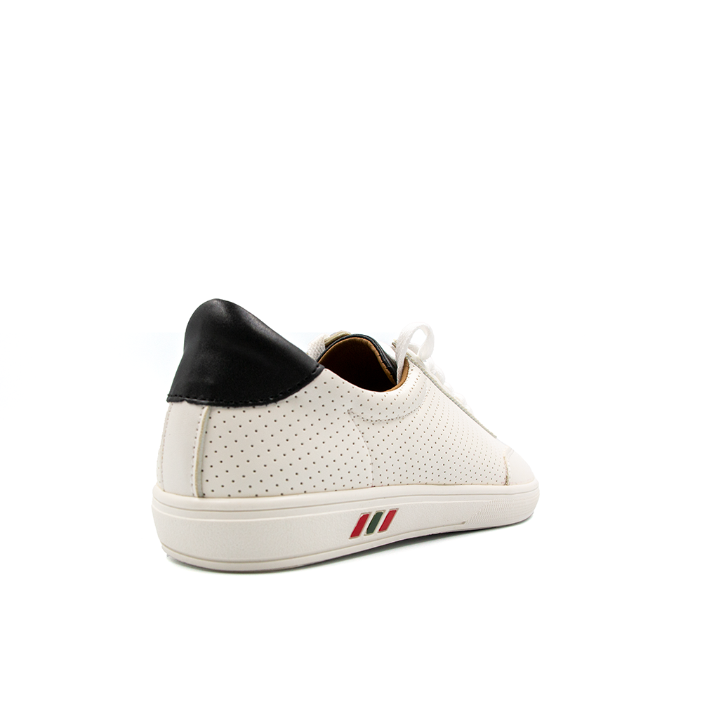 Giày Sneaker Tomoyo Nam Cột Dây Màu Trắng Lót Da Cừu Siêu Êm TMN21507