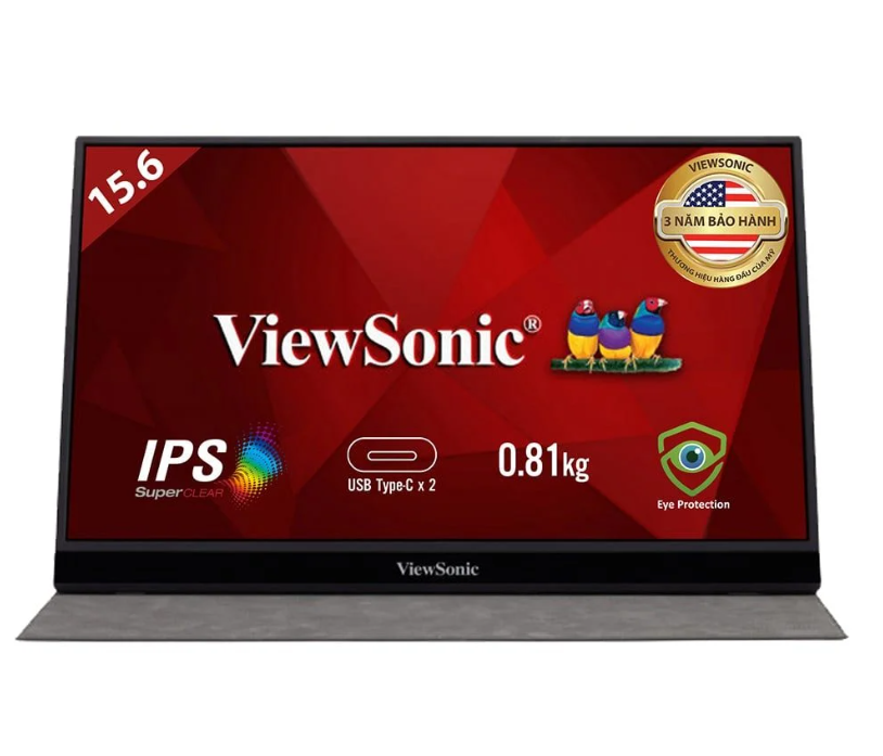 Màn Hình Di Động Viewsonic VG1655 16" IPS FHD USB C- Hàng chính hãng