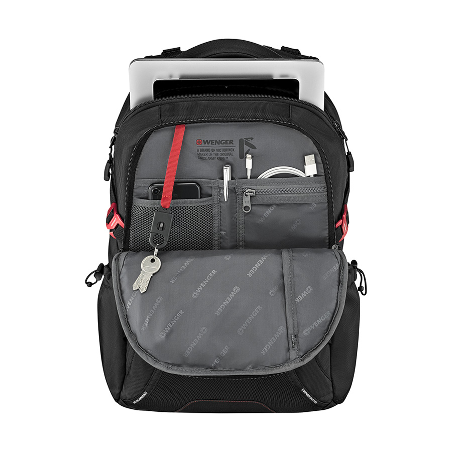 Balo laptop 15.6" Swimmer Pro WENGER - THỤY SĨ :Ngăn chứa bảo vệ laptop 15.6" Nội thất tổ chức phong phú, tinh tế, tiện dụng