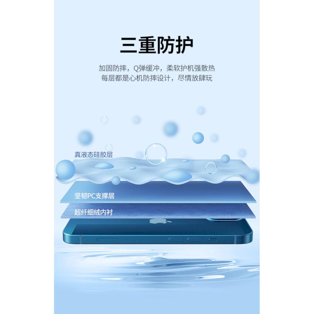 Ugreen UG90257lp544TK Silicone Màu Xanh Ốp lưng Iphone 13 Pro Max 6.7inch - HÀNG CHÍNH HÃNG