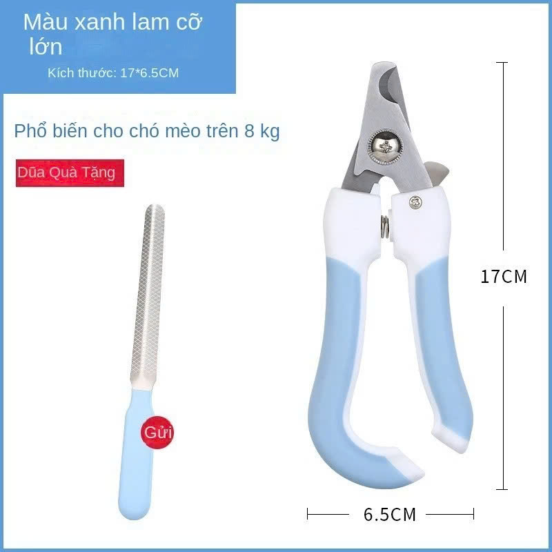 Kéo cắt móng có dũa móng cho chó mèo (màu giao ngẫu nhiên) Thú Cưng