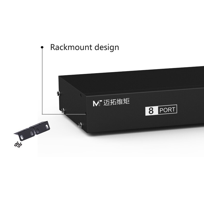 Bộ Switch KVM 8 PORT KVM VGA USB 1-8 MT-VIKI - 8 Máy Tính Ra 1 Màn Hình - Hàng Chính Hãng