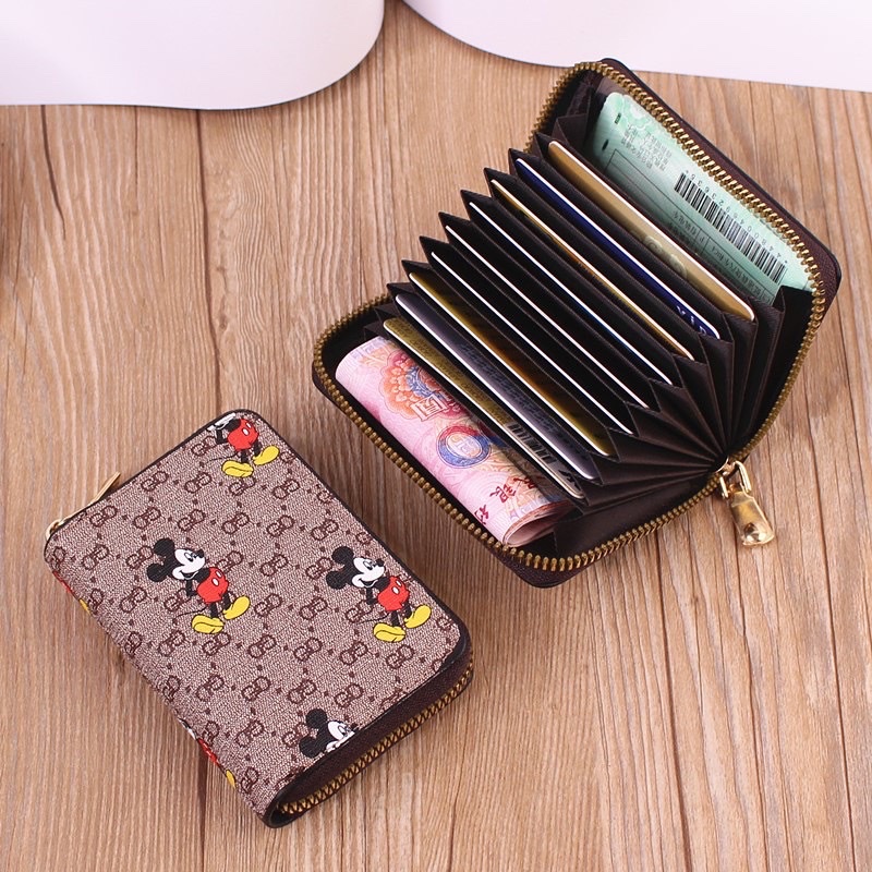 Ví Mini Ngắn Đựng Tiền , Thẻ Bỏ Túi Dễ Thương, Ví Ngắn Nam Nữ Gồm Nhiều Ngăn Cầm Tay Thời Trang Hàn Quốc Cao