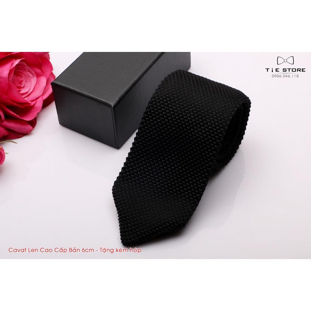 Cà Vạt Len Cao Cấp Bản 6Cm - Cavat Tự Thắt Kèm hộp Đủ Mẫu