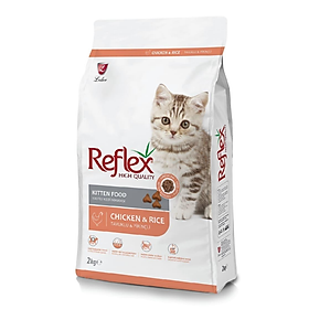 Thức Ăn Hạt Cho Mèo Lớn Reflex Vị Gà Và Gạo Gói 2kg