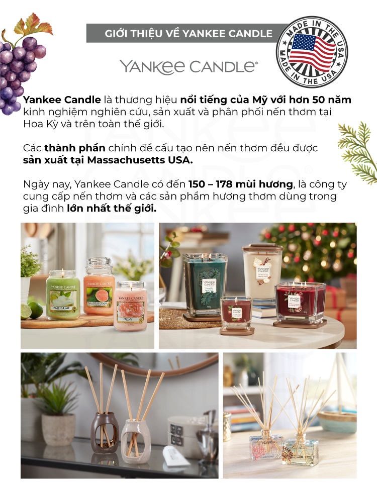 Nến hũ Yankee Candle size L - Majestic Mt. Fuji (623g)
