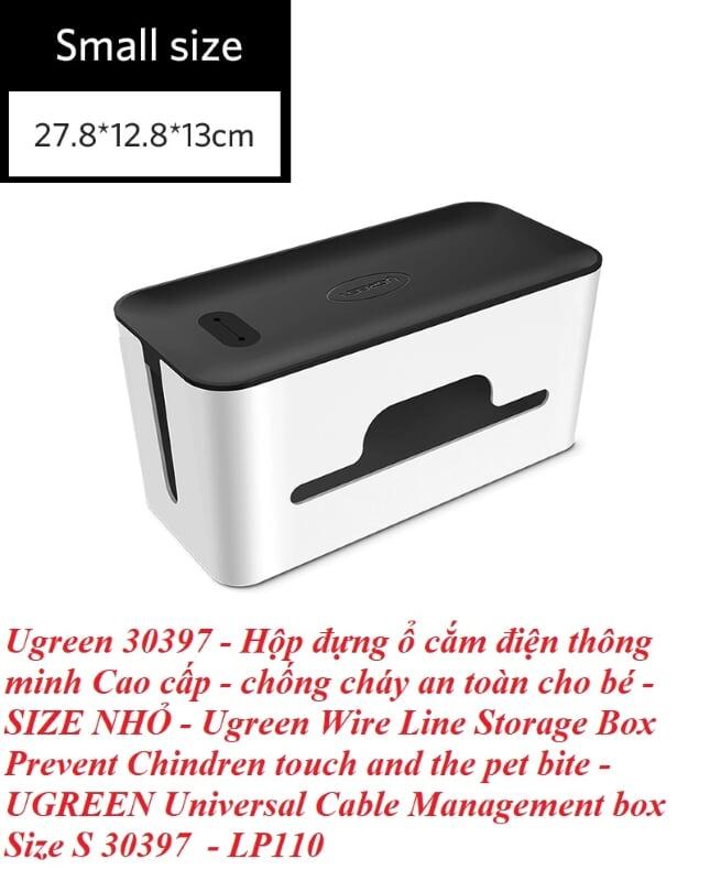 Ugreen UG30397LP110TK Size S 27X12X13CM Màu Trắng Hộp đựng ổ cắm điện tiện lợi - HÀNG CHÍNH HÃNG