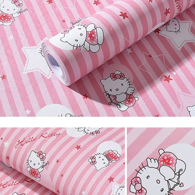 Giấy dán tường Mèo Hồng WP0074 10M