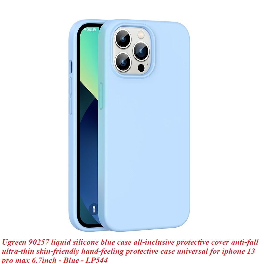 Ugreen UG90257lp544TK Silicone Màu Xanh Ốp lưng Iphone 13 Pro Max 6.7inch - HÀNG CHÍNH HÃNG