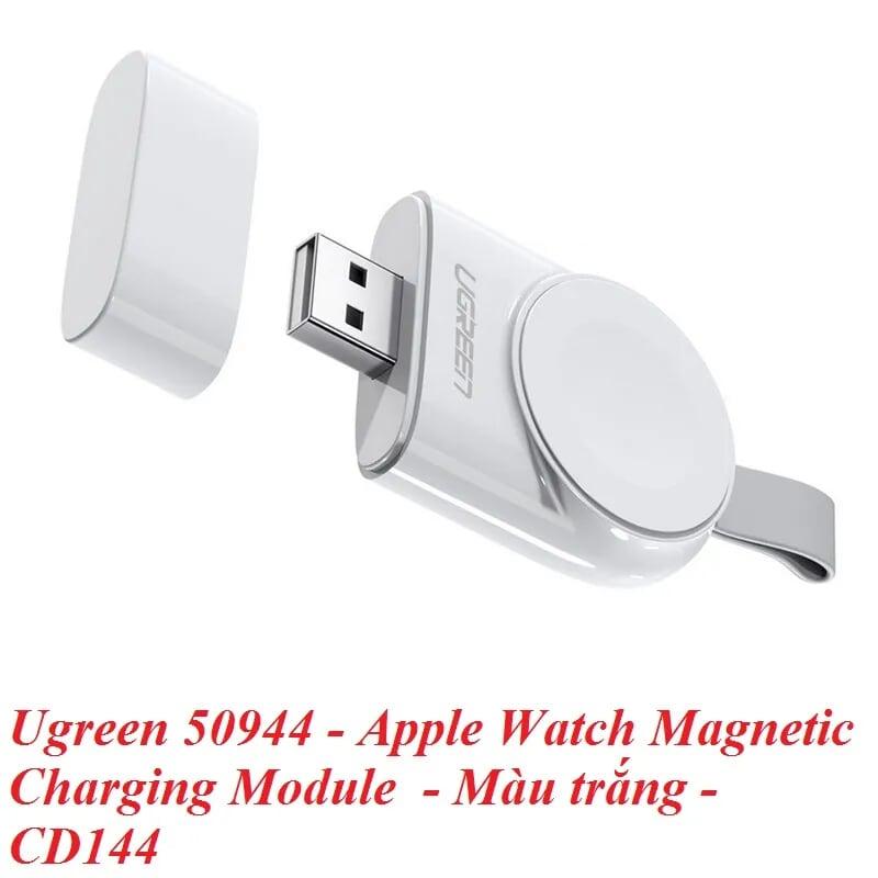Ugreen UG50944CD144TK Màu Trắng Sạc không dây cho đồng hồ thông minh Apple có Chip MFI - HÀNG CHÍNH HÃNG