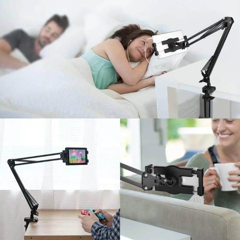Ugreen UG50394LP142TK 4 - 12.9 Inch màu Đen Chân kẹp đa năng xoay 360 độ cho điện thoại + máy tính bảng - HÀNG CHÍNH HÃNG