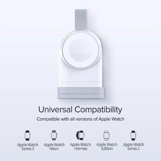 Ugreen UG50944CD144TK Màu Trắng Sạc không dây cho đồng hồ thông minh Apple có Chip MFI - HÀNG CHÍNH HÃNG