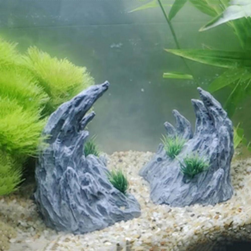 Mô Hình layout Hẻm Núi Đá trang trí bể cá, tiểu cảnh, non bộ. teranium chất liệu bột đá đen Ninh Bình