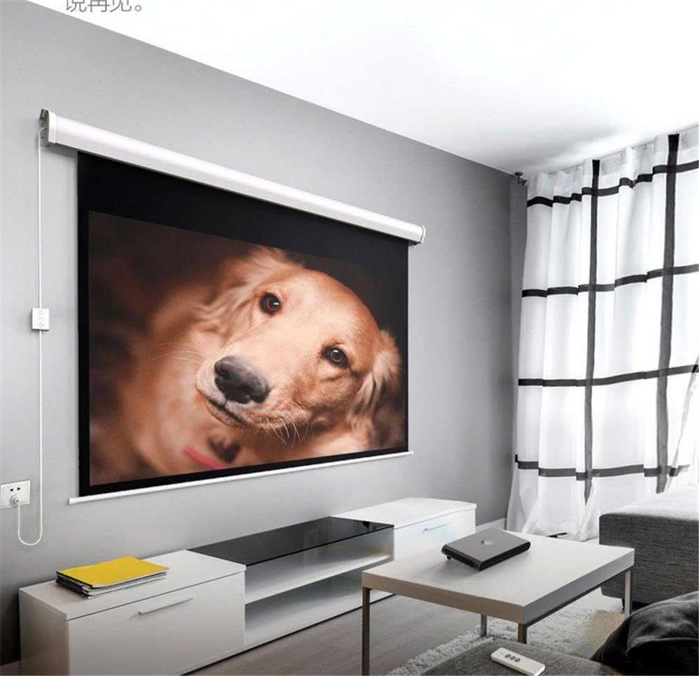 Màn chiếu điện Apollo 100 inch Tỷ lệ 16:9 chuyên phim và giải trí- Remote điều khiển từ xa- Hàng nhập khẩu