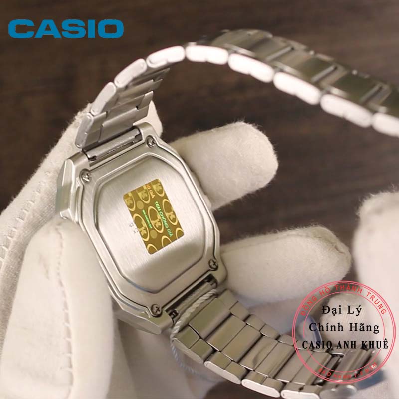 Đồng Hồ Casio nam W-218HD-1AV Dây Kim Loại Mặt Vuông