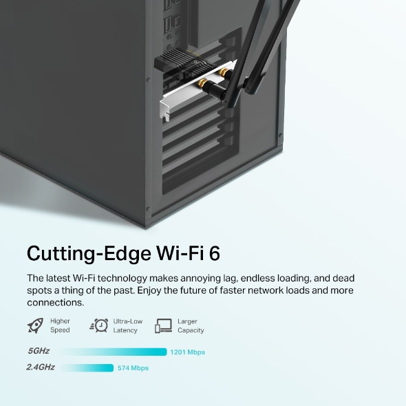 Bộ Chuyển Đổi Card WiFi TP-Link Archer TX20E PCIe Bluetooth WiFi 6 AX1800 - Hàng Chính Hãng