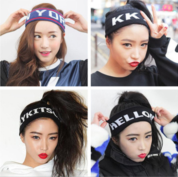 Băng đô nam nữ dệt kim bản to headband Kpop, Cpop dùng tập thể thao thấm hút mồ hôi tốt TB09 (Chọn mẫu)
