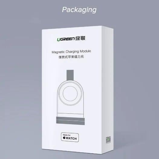 Ugreen UG50944CD144TK Màu Trắng Sạc không dây cho đồng hồ thông minh Apple có Chip MFI - HÀNG CHÍNH HÃNG