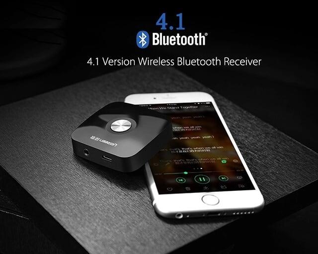 Ugreen UG30444CM122TK BT 4.1 màu Đen Bộ nhận âm thanh Bluetooth chuẩn 3.5mm - HÀNG CHÍNH HÃNG
