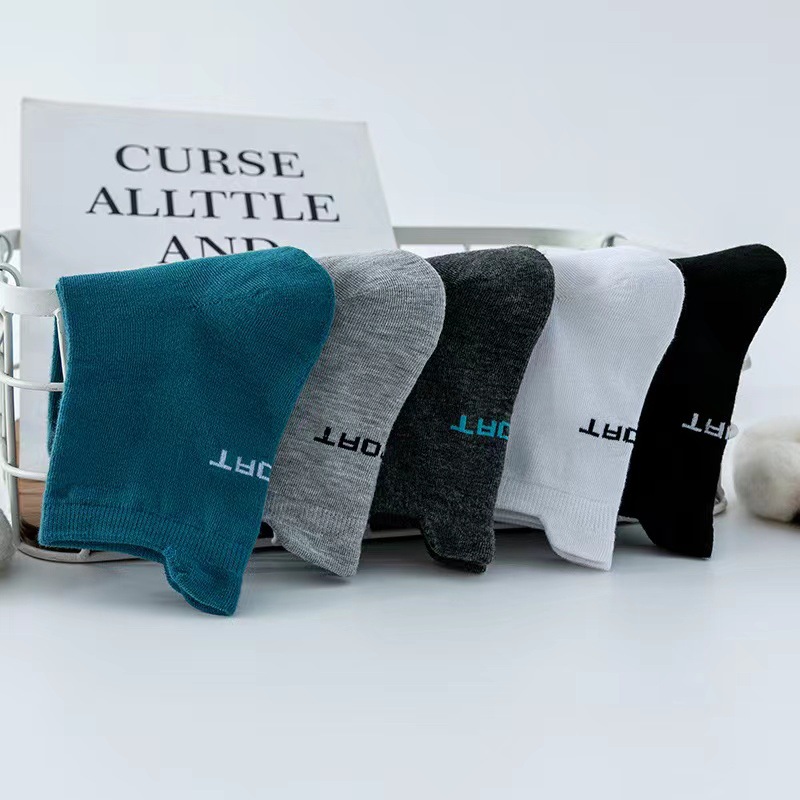 Set 5 đôi tất vớ nam cổ cao Sport nhiều màu sắc, chất liệu cotton khử mùi thoáng khí