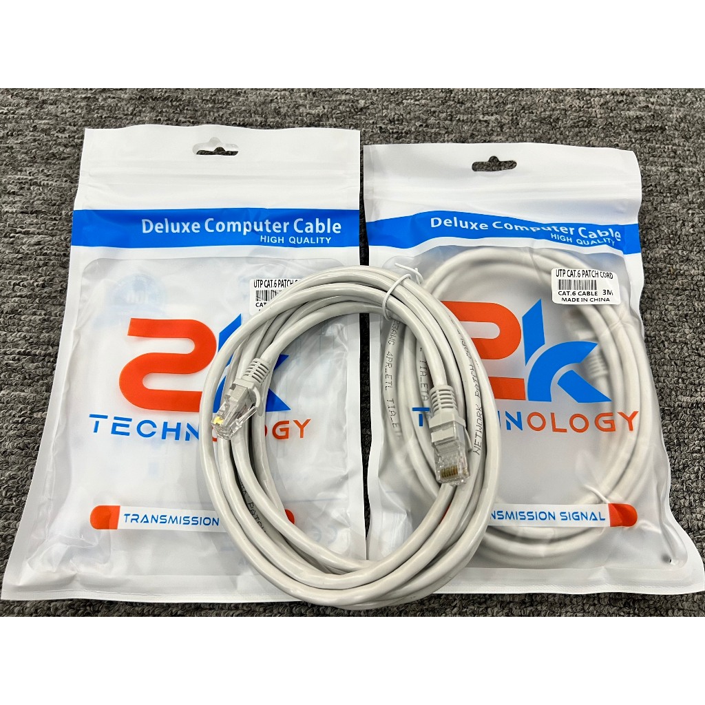 Dây cáp mạng LAN bấm sẵn 2 đầu Cat6 UTP Dây Mạng Bấm Sẵn Đúc Sẵn Chuẩn 2 Đầu Hỗ Trợ Tốc Độ (màu ngẫu nhiên) Nẹp Dây Điện - Hàng chính hãng