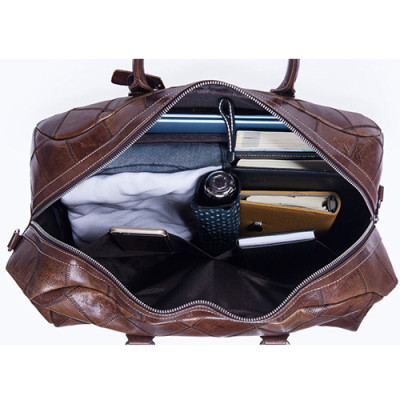 Túi trống. Túi du lịch BHM8885 chuẩn da bò thật