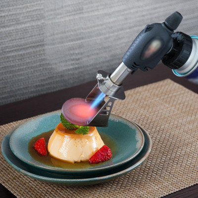 Phụ Kiện Tấm Hàn Có Giá Đỡ Gắn Súng Phun Lửa Bằng Thép Không Gỉ Chống Cháy Pudding Bbq Campingmoon