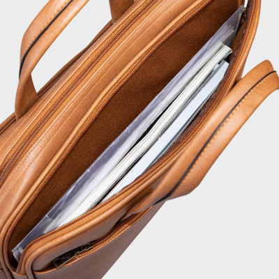 Cặp Công Sở Lata ( Thời trang nam basic đựng laptop 15 inch - Cặp da CA21 )