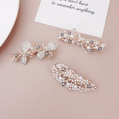 Kẹp tóc nữ hàn quốc NASI màu ngọc cao cấp xinh xắn dễ thương kẹp tóc mái phụ kiện tóc