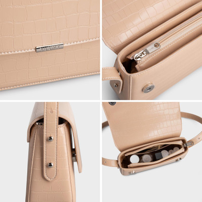 Túi Yuumy ( Thời trang nữ nắp gập size 20 - Túi đeo chéo da Verein YN198 )