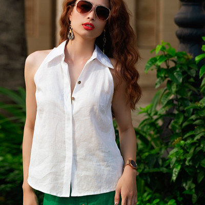 Áo Sơ Mi Halter Calla TOP159 Thời trang thiết kế Hity