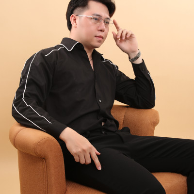 Gọng kính titanium W912 LS9004 nửa khung thời trang cao cấp nam siêu nhẹ siêu bền OURESS