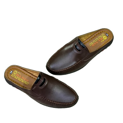 Dép Bít Mũi Nam Da Bò Thật TiTi ĐÔ Cao Cấp GSB20141