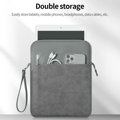 Túi chống sốc dành cho ipad cho macbook laptop surface da lộn chống nước lót lông siêu dày - Hàng chính hãng