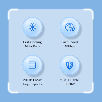 Khay đế ổ cứng ( Docking ) Orico 6626C3 - 2 khe cắm TypeC USB - Hàng Chính Hãng