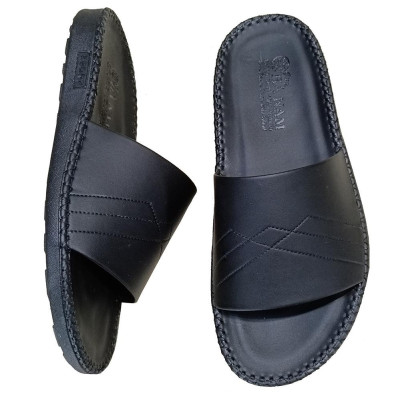 Dép Nam Da Bò HA NAM Đế Siêu Nhẹ Khâu Chỉ Toàn Bộ DNA22032