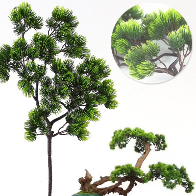 Cành tùng giả - dài 38cm - tán rộng 18cm - Cây giả, hoa lụa Decor trang trí nhà cửa