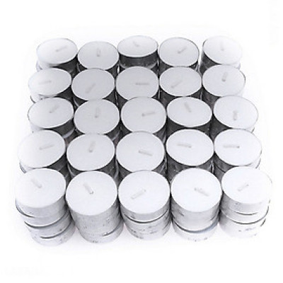 Hộp 100 viên nến tealight cháy 3h không mùi, không khói