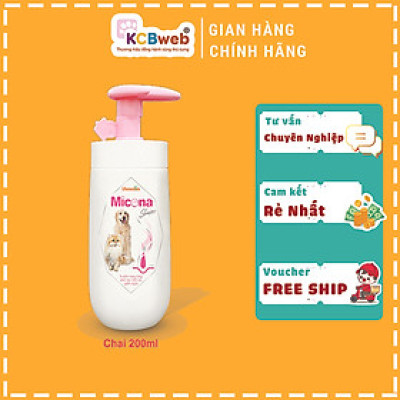 Sữa tắm chó, mèo Micona kháng khuẩn, sạch lông