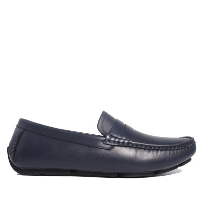 Giày MICHILUX Da Bò Thật Chính Hãng Penny Moccasin CIEMS Màu Xanh Navy